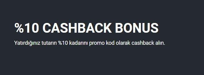 1xbet Jeton %10 Cashback Bonus