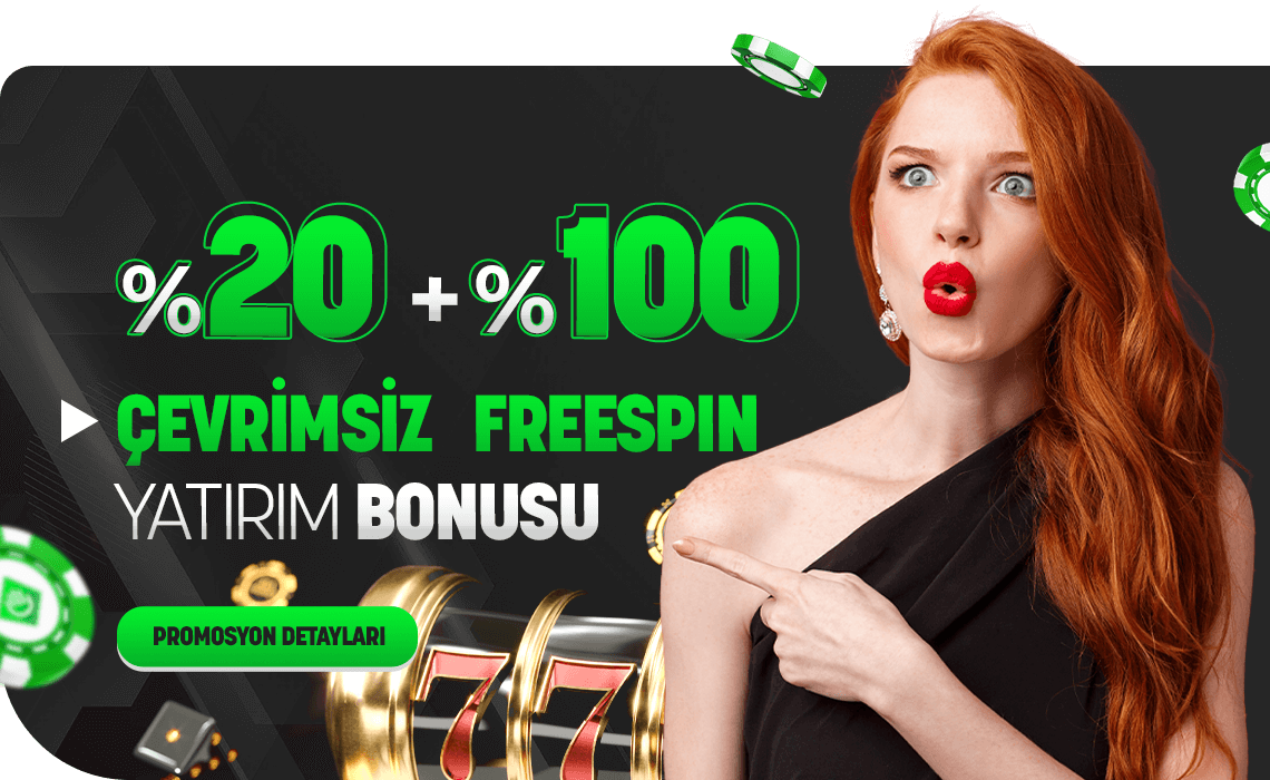 Adiosbet %20 Yatırım + %100 Free Spin Bonusu