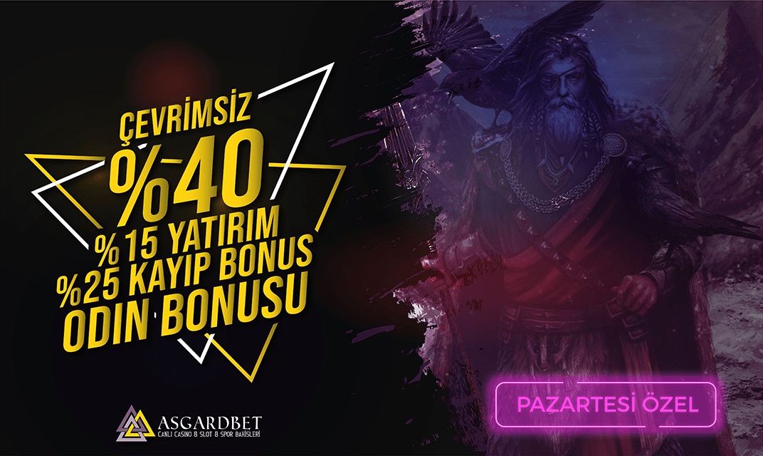 Asgardbet %40 Çevrimsiz Odin Bonusu