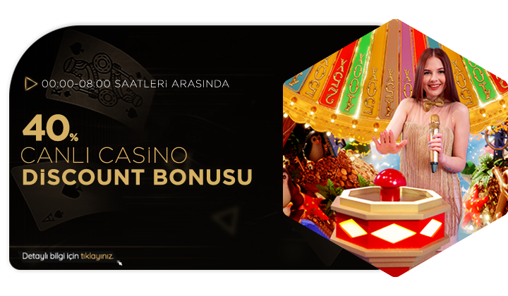 Betsortie 40% Canlı Casino Discount Bonusu
