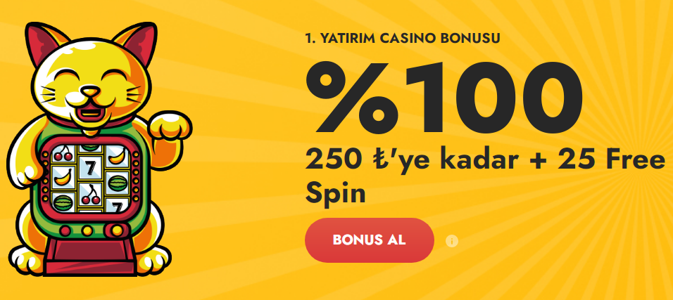 Betzmark %100 Casino ve Spor İlk Yatırım Bonusu