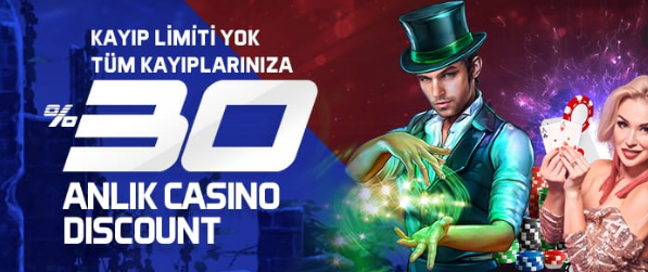 Egobet %30 Anlık Casino Discount Bonusu
