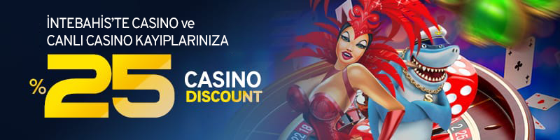 İnterbahis %25 Canlı Casino Discount Bonusu