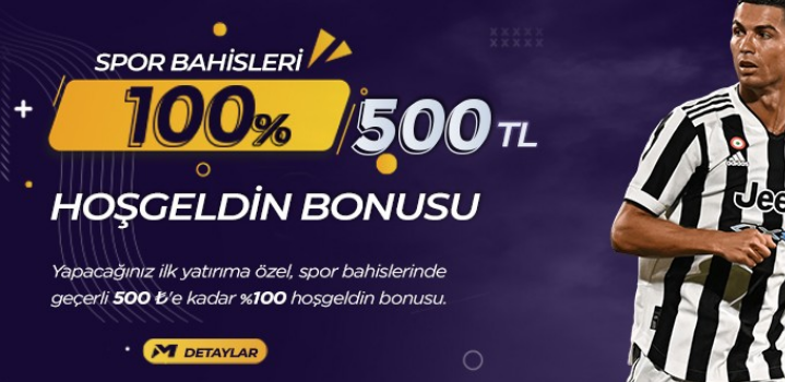 Marjinbet %100 Spor Hoş Geldin Bonusu