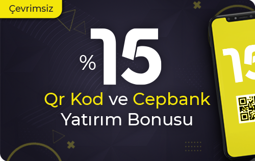 Nerobet %15 Çevrimsiz QR Kod/Cepbank Bonusu