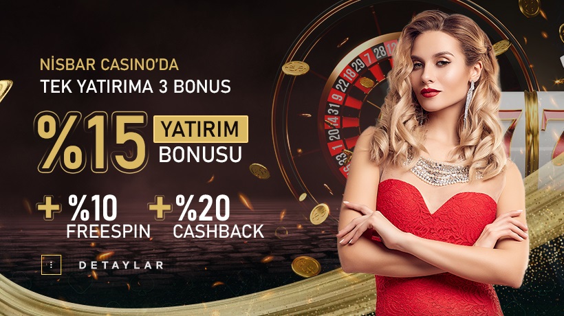 Nisbar %15 Casino Yatırım Bonusu
