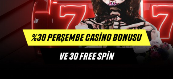 Paribahis %30 Perşembe Casino Bonusu + 30 Free Spin