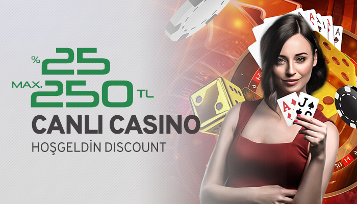 Klasbahis Canlı Casino İlk Yatırıma %25 Discount Bonusu