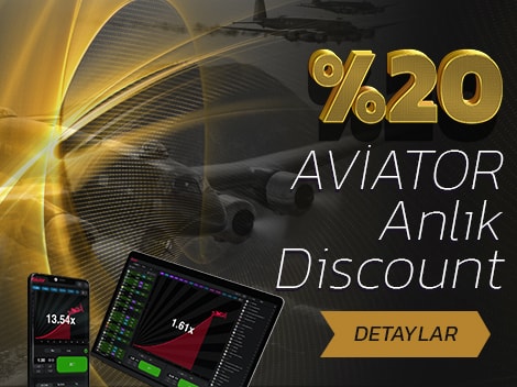 Vdcasino %20 Anlık Aviator Discount Bonusu