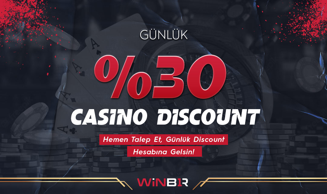 Winbir %30 Günlük Casino Discount Bonusu