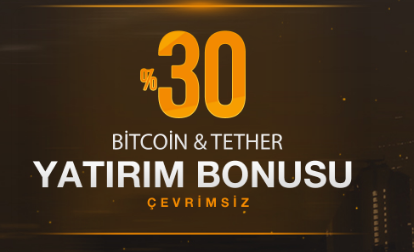 Wipbet %30 Bitcoin/Tether Yatırım Bonusu