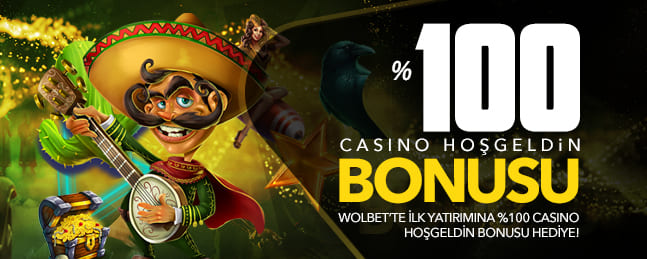Wolbet %100 Casino Hoşgeldin Bonusu