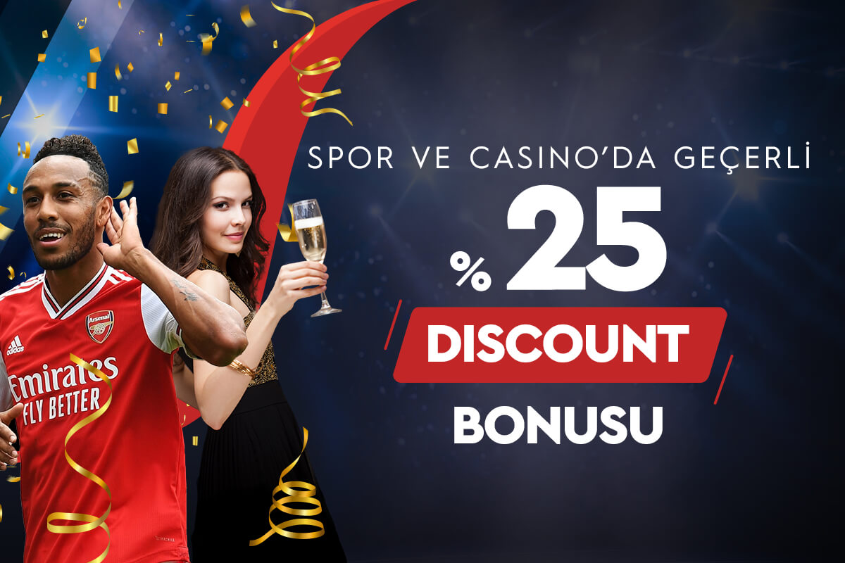 Yuubet Spor ve Casino %25 Discount Bonusu