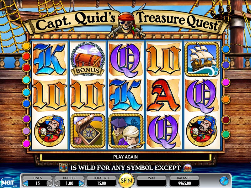 Captain Quid&#8217;s Treasure Chest Slot